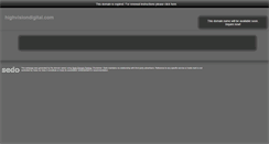Desktop Screenshot of highvisiondigital.com